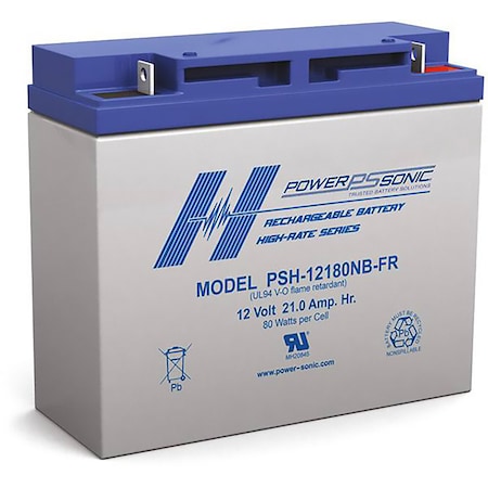 Power Sonic PSH-12180NB-FR PSH - High Rate VRLA AGM Battery PSH-12180NB-FR